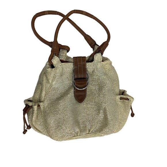 Chaps Handbags - Chaps Women's Gold & Brown Purse